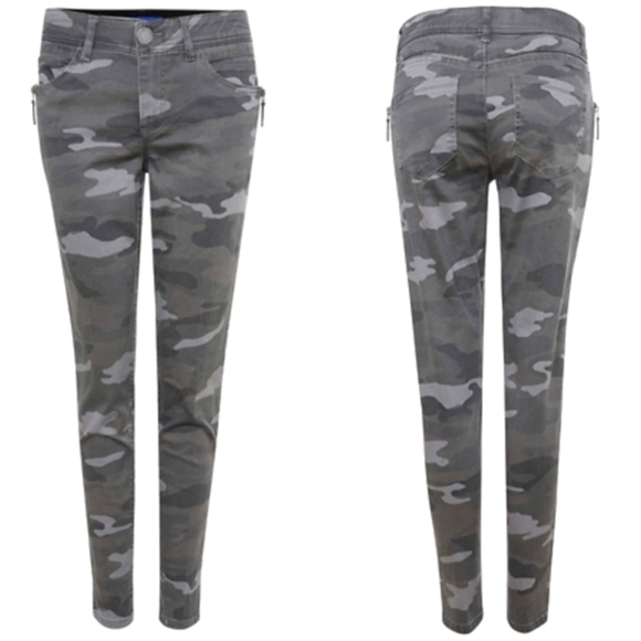Democracy Camouflage Ab Technology Pull On Pants Jeggings Size 10 Stretchy Camo - Picture 1 of 9